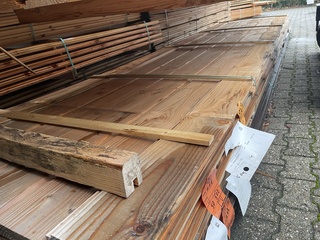 Ca. 50x Douglas wisselsponning, 18x190mm, lengte 600cm